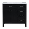 Modern Bathroom Vanity With Sink, Freestanding With Drawers And Doors