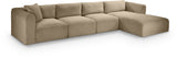 Shaggy - Fabric 4 Piece Modular Sectional