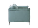 Mesut - Top Grain Leather Loveseat - Sage Green
