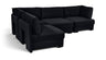 Hammond - Velvet Performance Fabric Upholstered 4 Piece Armless Sectional