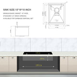 Laundry Workstation Undermount Utility Sink, Deep Single Bowl
