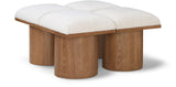 Pavilion - 4 Piece Modular Bench With Brown Base