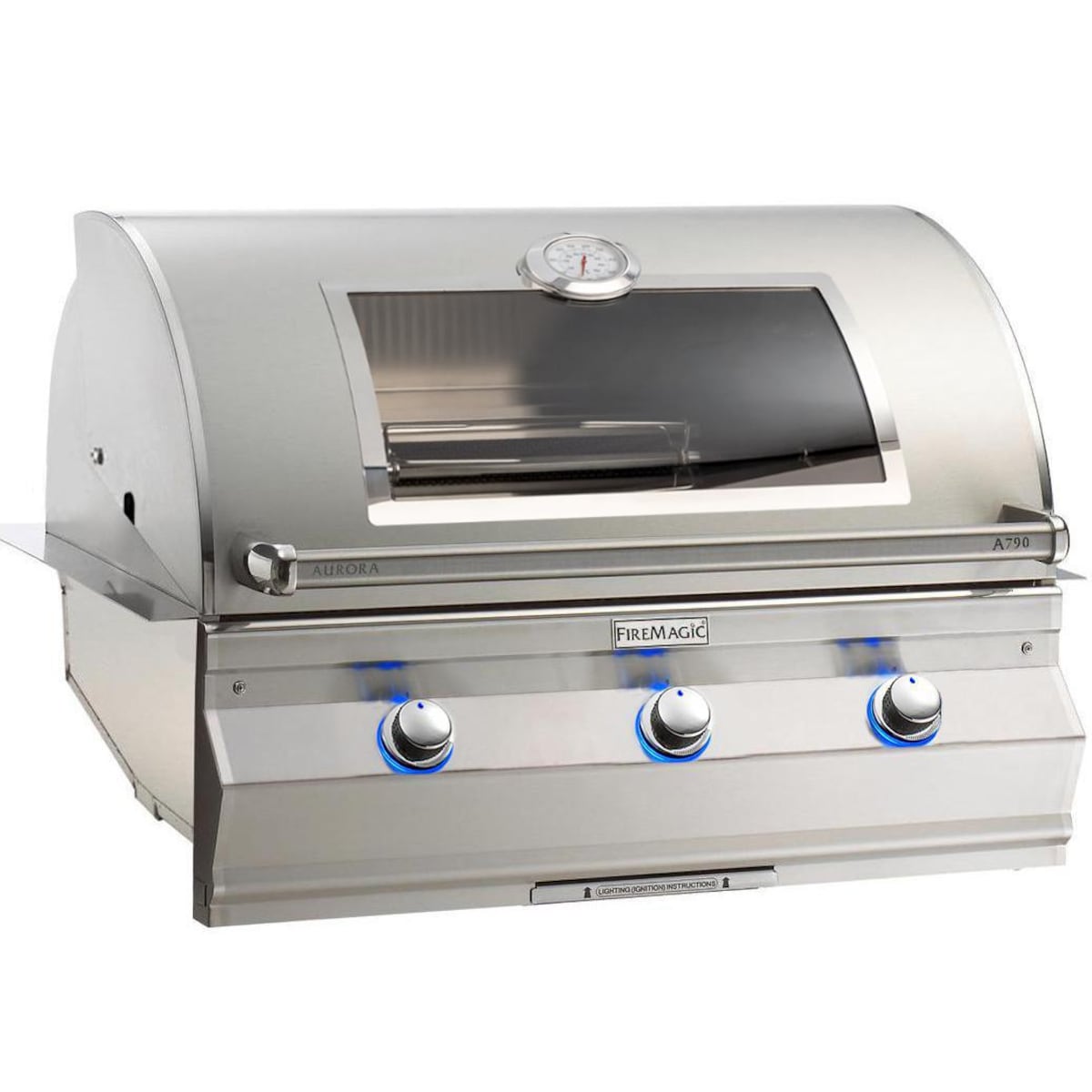Fire Magic Aurora A790I 36-Inch Built-In Propane Gas Grill With Magic View Window And Analog Thermometer - A790I-7EAP-W