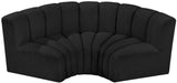 Arc - Boucle Fabric 3 Piece Modular U-Shaped Sofa