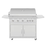 Summerset Sizzler 40-in 5 Burner Freestanding Propane Grill w/ Rear Infrared Burner