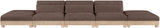 Turin - Chenille Fabric Upholstered Modular Sectional - Brown