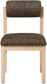 Roundhill - Fabric Dining Chair (Set of 2) - Natural Frame