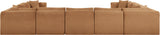 Shaggy - 9 Piece Modular U-Shaped Sectional