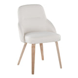 York - Upholstered Chair (Set of 2) - Whitewashed Wood Legs
