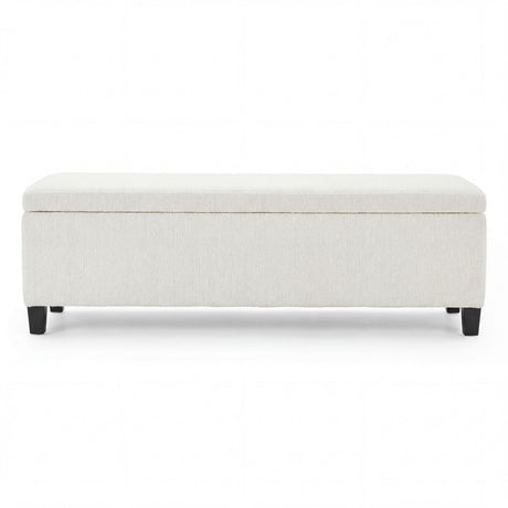 Upholstered Storage Ottoman Bench