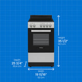 DER20V1BSS Danby 20" Electric stainless steel Range - (DER20V1BSS)