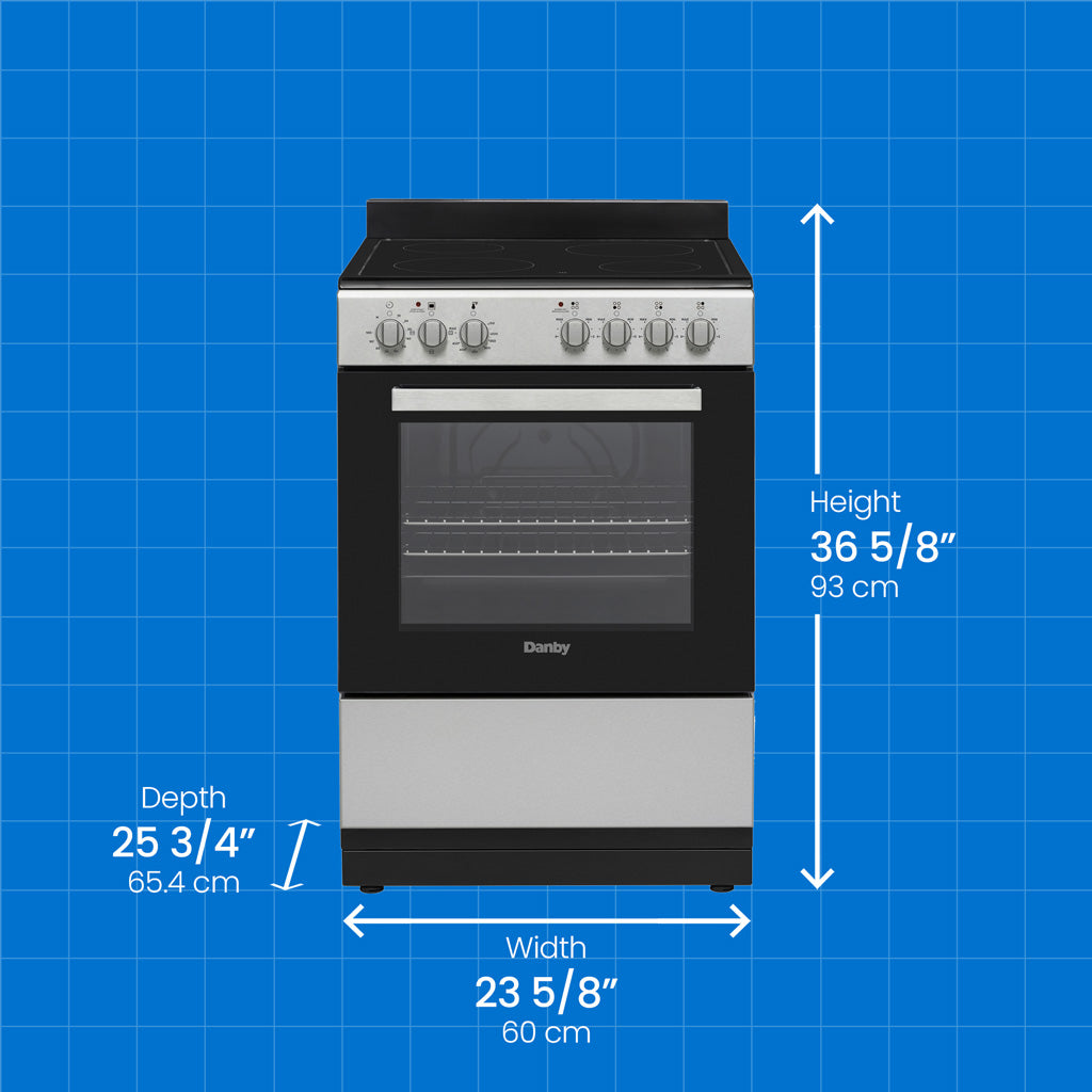 Danby DER24V1BSS 24" Electric Range In Stainless Steel