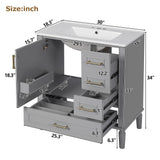 Traditional Bathroom Vanity Set With Soft Close Doors