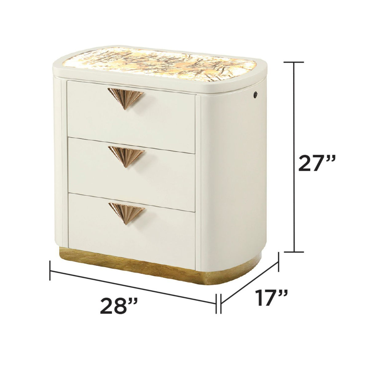 La Pierre - Nightstand - Beige