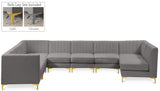 Alina - 8 Piece Velvet Modular Sectional