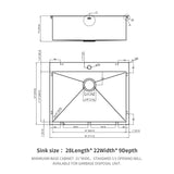 Stainless Steel Drop In Kitchen Sink, Topmount