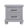 2 Drawer Nightstand With USB Charging Station