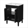 Bathroom Vanity With Top Sink, 2 Tier Storage Cabinet