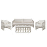 Breeze - Powder Coated Metal Outdoor Conversation Set With Cushions