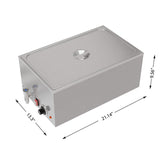 21 Qt. One-Section Electric Countertop Food Warmer With Faucet, CFW-1T.