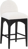 Waldorf - Boucle Stool With Black Legs