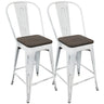 Oregon - High Back Counter Stool Set