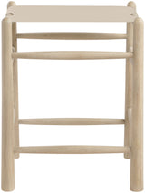 Santos - Backless Counter Stool With Stained Natural Base