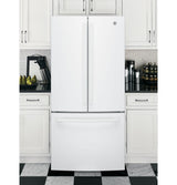 GE(R) ENERGY STAR(R) 27.0 Cu. Ft. French-Door Refrigerator with Internal Water Dispenser - White- (GNE27JGMWW)