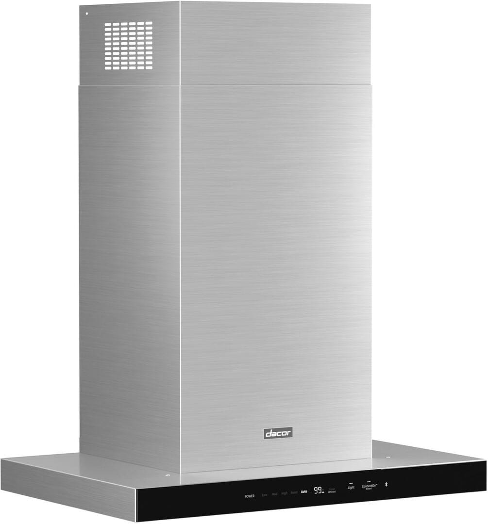 Dacor DHD30U990WS range hood glass touch control detail