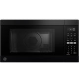 GE GCST10A1WBB 1.0 cu ft countertop convection microwave oven with air fry in Black - front view
