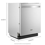 Whirlpool WDT550SAPZ dishwasher dimensions