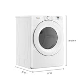Whirlpool WGD4720RW dryer dimensions