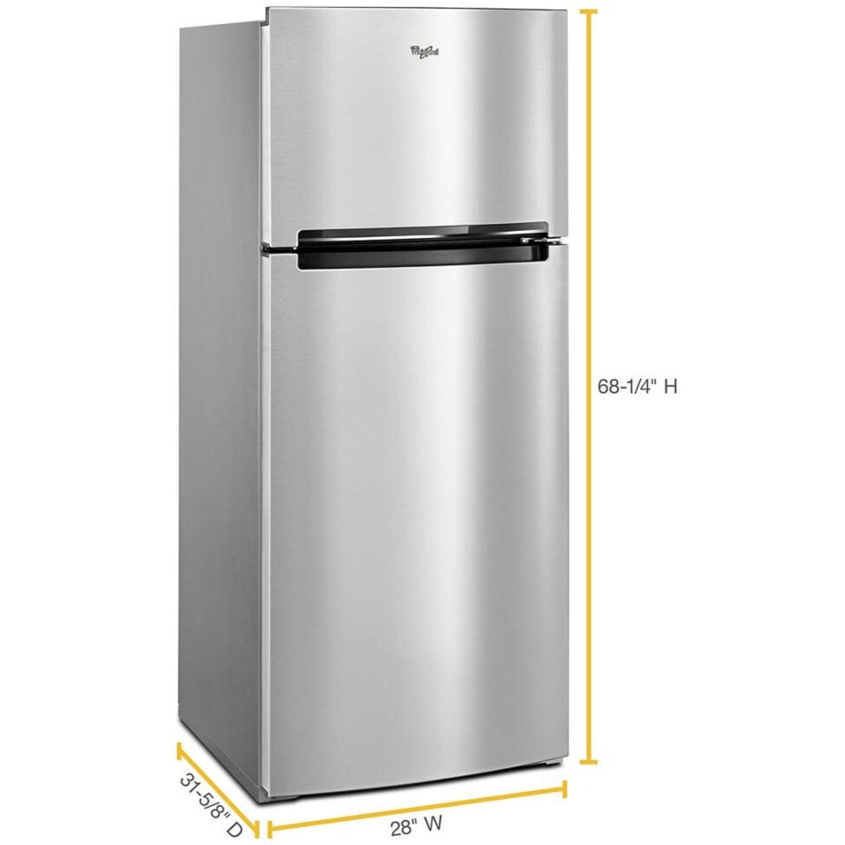 Whirlpool WRT518SZFM 28" 18 cu. ft. Top Freezer Refrigerator in Stainless Steel