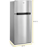 Whirlpool WRT518SZFM 28" 18 cu. ft. Top Freezer Refrigerator in Stainless Steel
