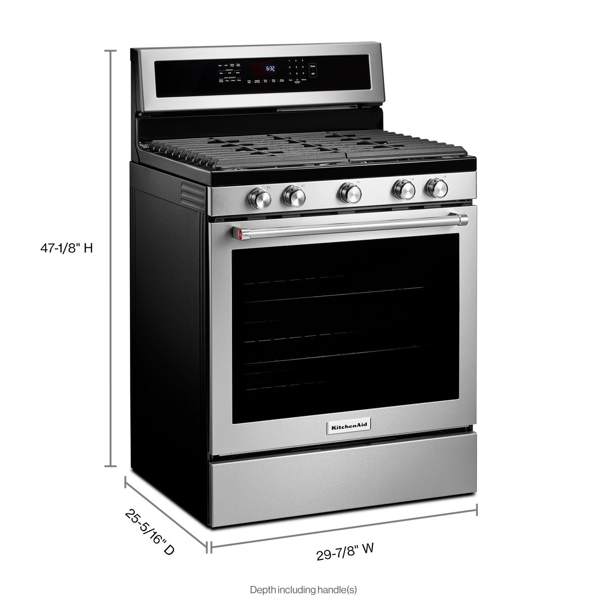 KitchenAid KFGG504KPS dimensions