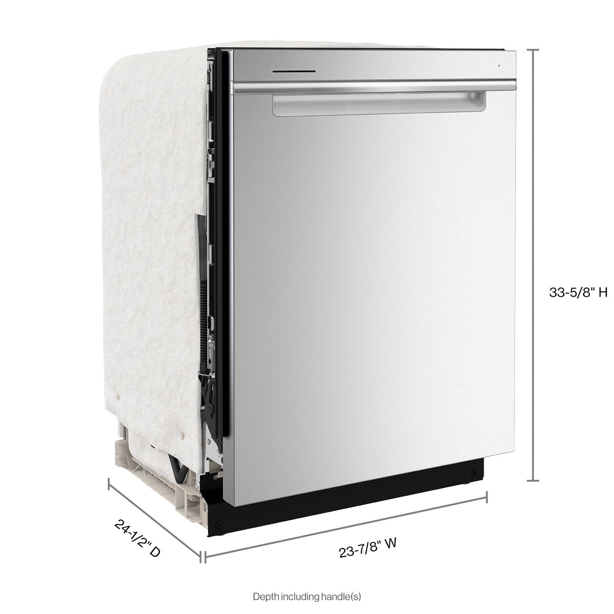 Whirlpool WDTA50SAKZ dishwasher dimensions