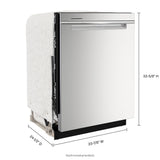 Whirlpool WDTA50SAKZ dishwasher dimensions