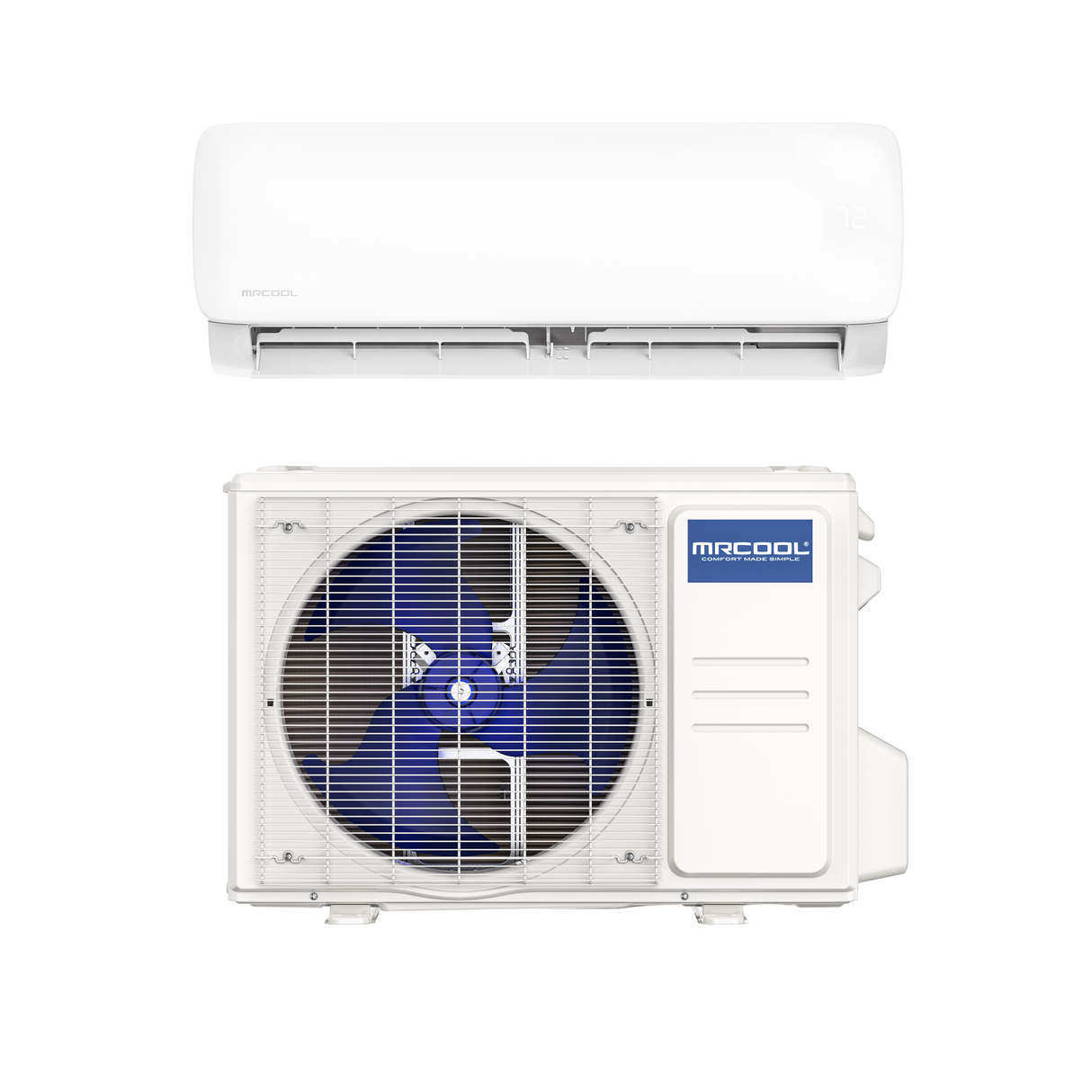 DIY Easy Pro® - R454B DIY 18K BTU Ductless Mini-Split Heat Pump Condenser, 230V, with 11.5 ft Install Kit (Complete System)