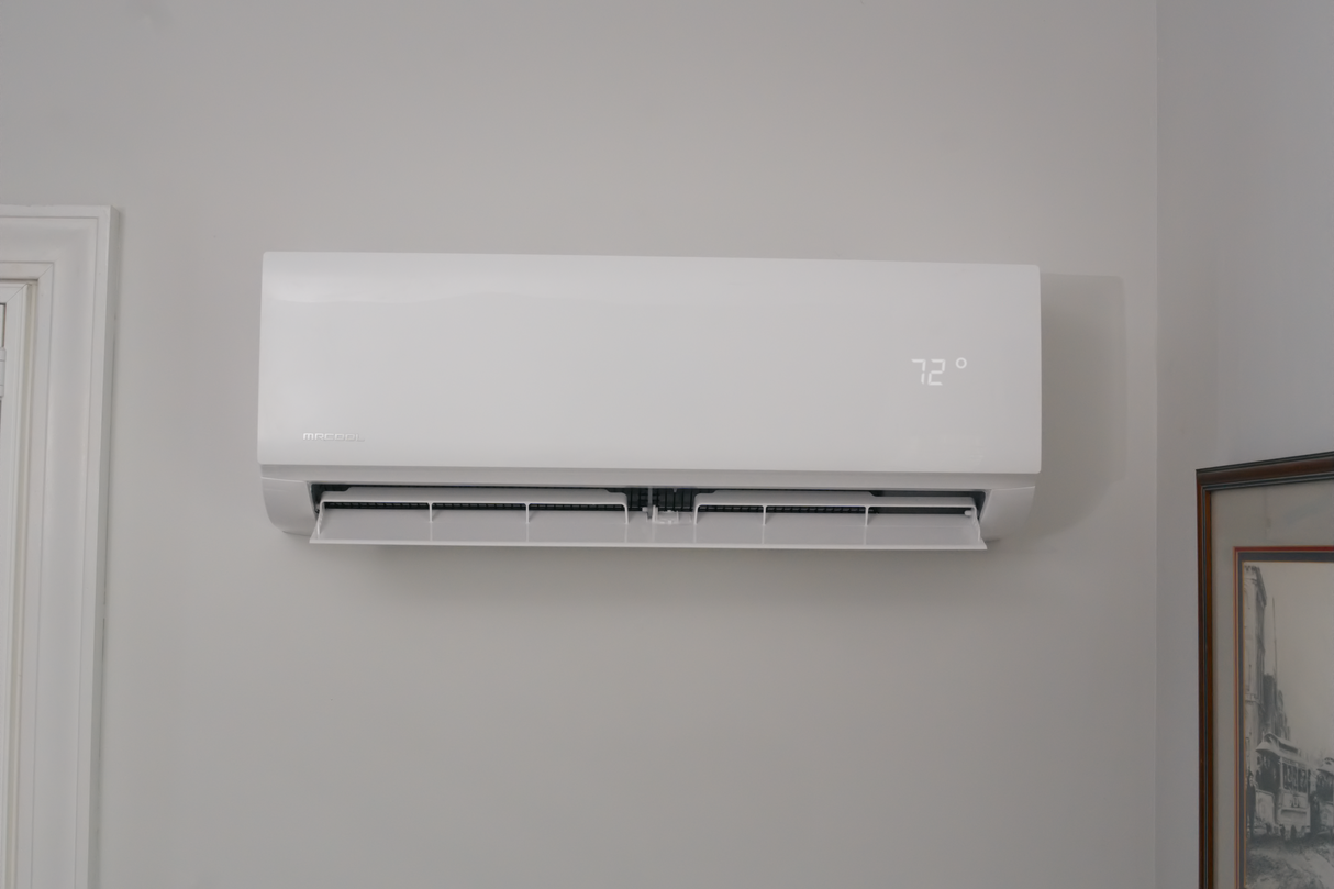 DIY Select 1st Gen - R454B - 24K BTU 230V White Wall Mounted Air Handler - with 13' Communication Cable