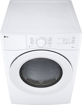 LG DLE3420W electric dryer front top view