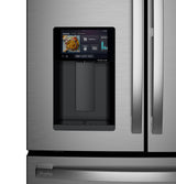 GE Profile refrigerator ice and water dispenser with touchscreen