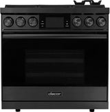 Dacor DOP36C86DLM/DA 36 inch dual fuel range graphite stainless steel - product photo