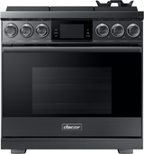 Dacor DOP36M96GLM/DA 36 inch professional gas range graphite stainless steel - product photo