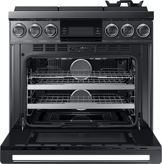Dacor DOP36M96GLM/DA 36 inch professional gas range graphite stainless steel - detail product photo