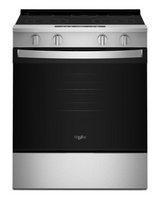 Whirlpool WSES4530TS stainless steel electric range front