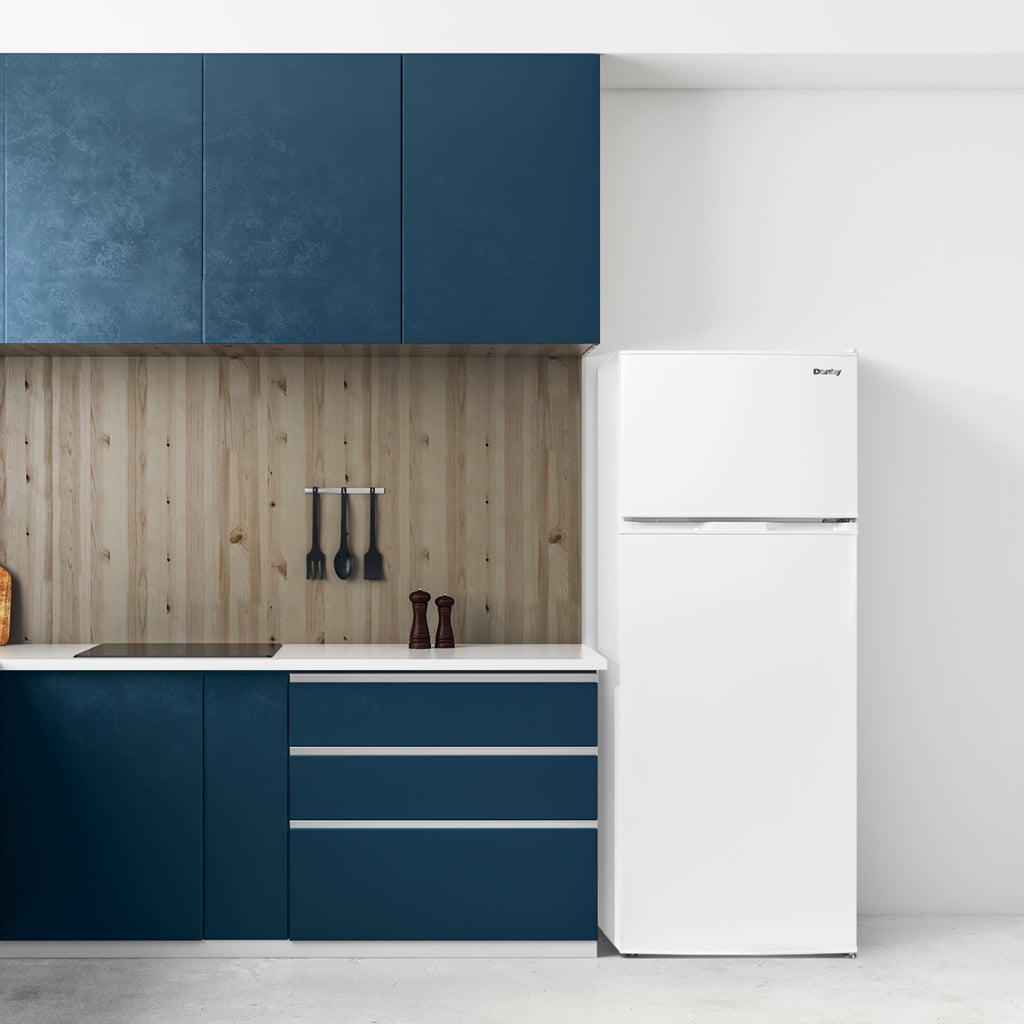 Danby DPF074V1WDB fridge in a kitchen setting