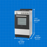 DR20V1BSSGLP Danby 20" Stainless Steel Gas Range - (DR20V1BSSGLP)