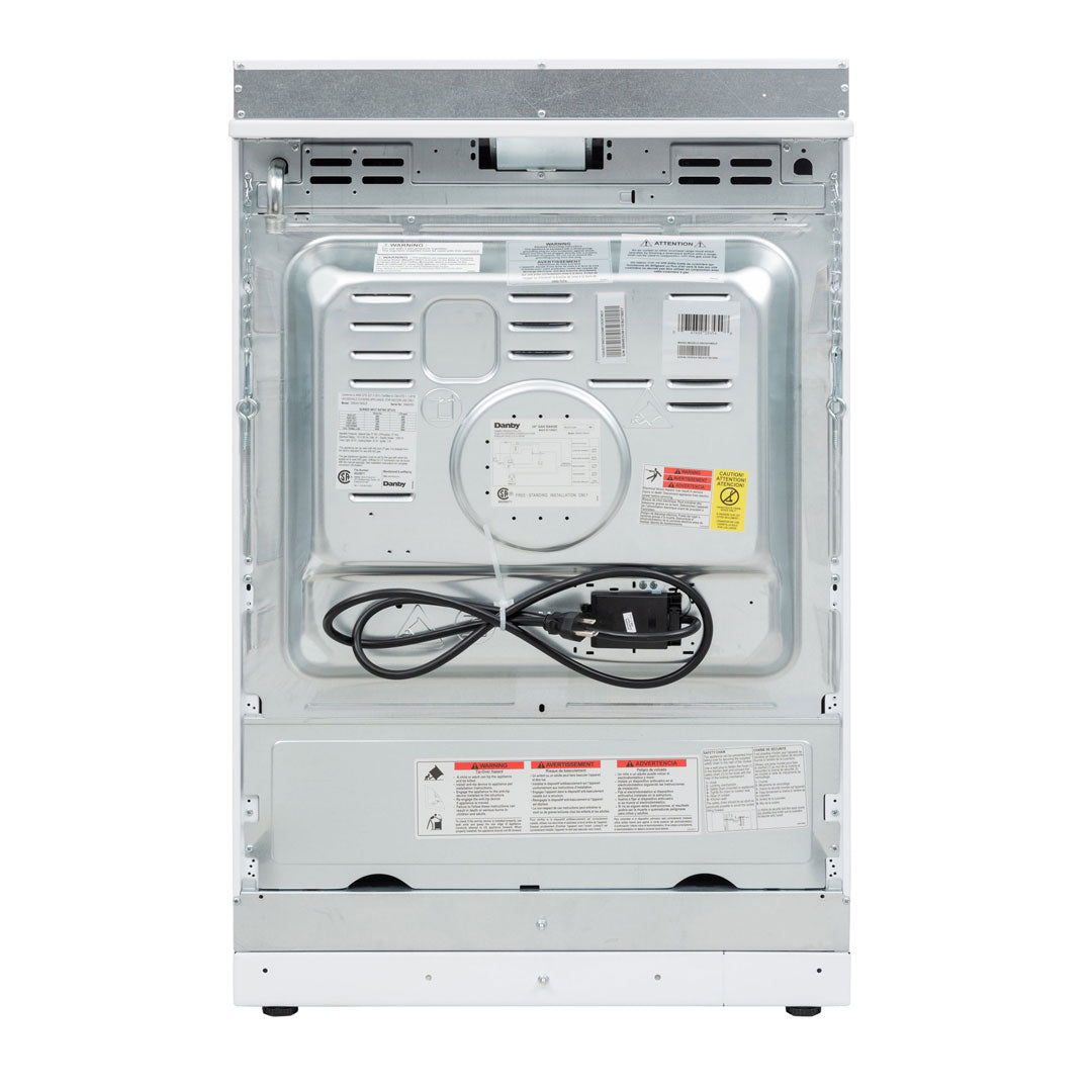 Danby DR24V1WGLP gas range, back view