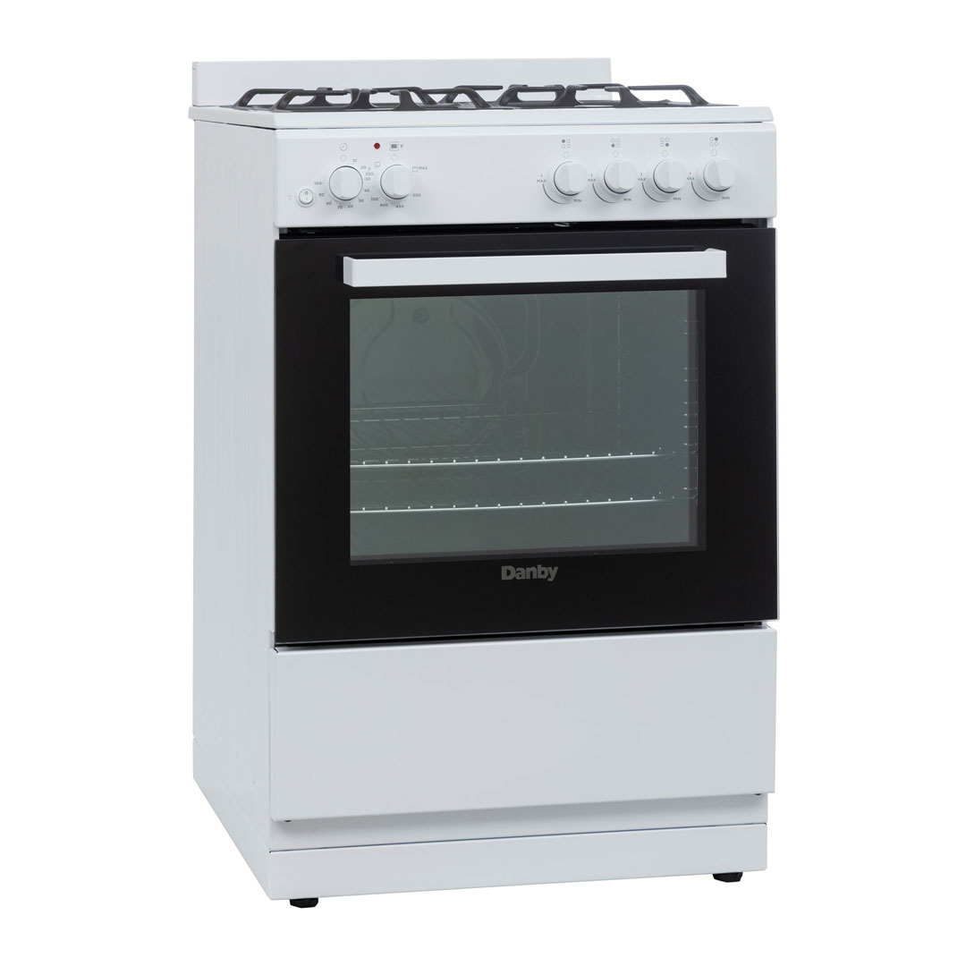 Danby DR24V1WGLP gas range, right side view
