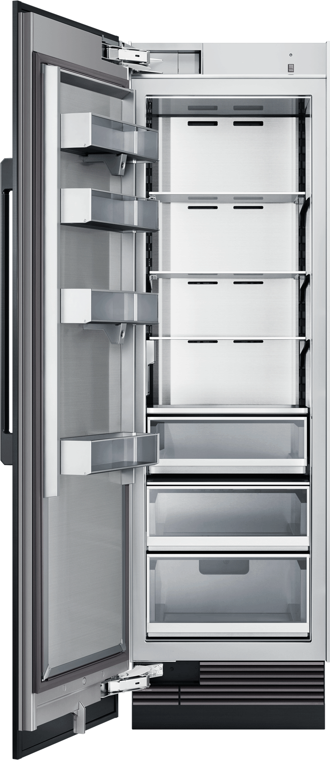 Dacor DRR24980LAP 24 Inch Panel Ready Column Refrigerator open interior view